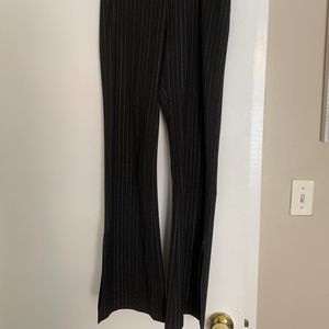 Boot cut striped bebe pants